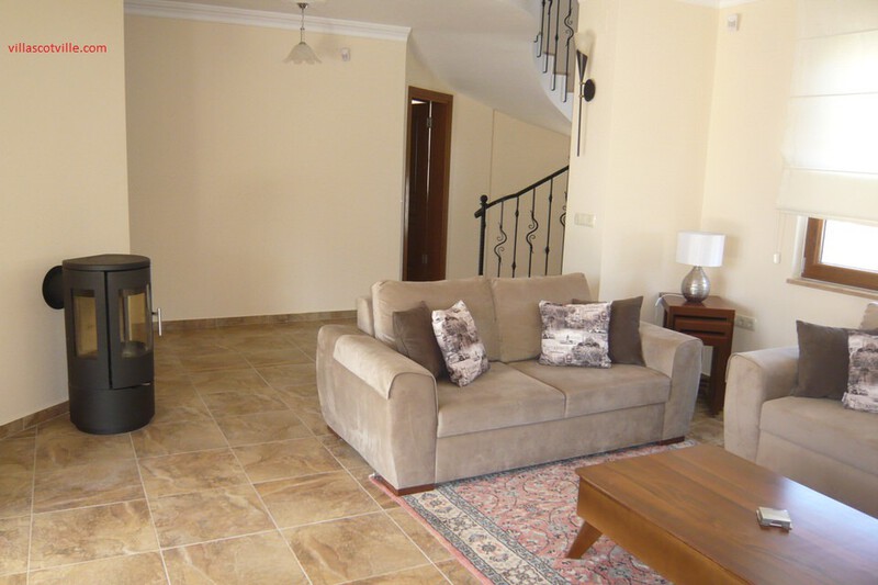Soft furnishings can be placed close to the wood burning stove