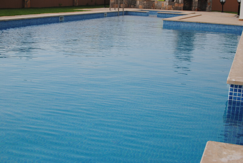 Private main pool is great for having a proper swim